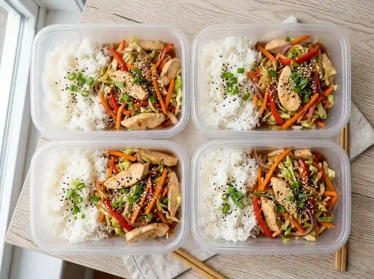 Chicken Cabbage Stir-Fry Lunch Boxes
