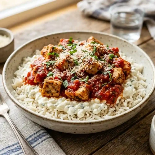 High-Protein Chicken Parmesan Cottage Cheese Bowls 5 Chicken Parmesan Cottage Cheese Bowls