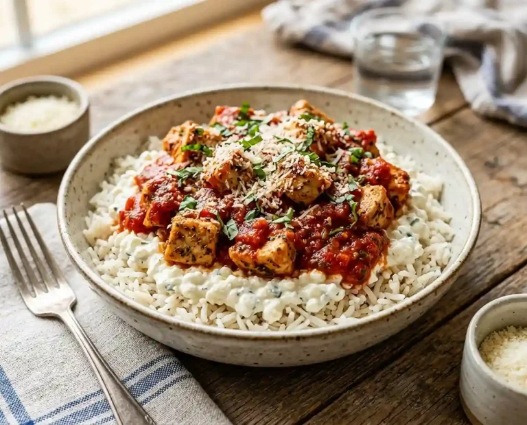Chicken Parmesan Cottage Cheese Bowls