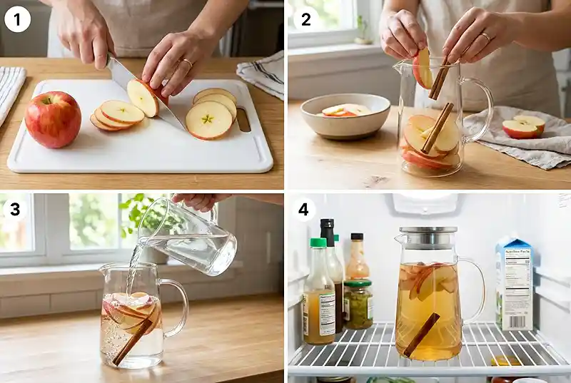 Apple Cinnamon Water Recipe 3 Cinnamon Infused Water