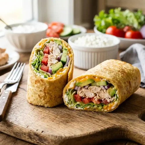 Cottage Cheese Chicken Wrap Recipe