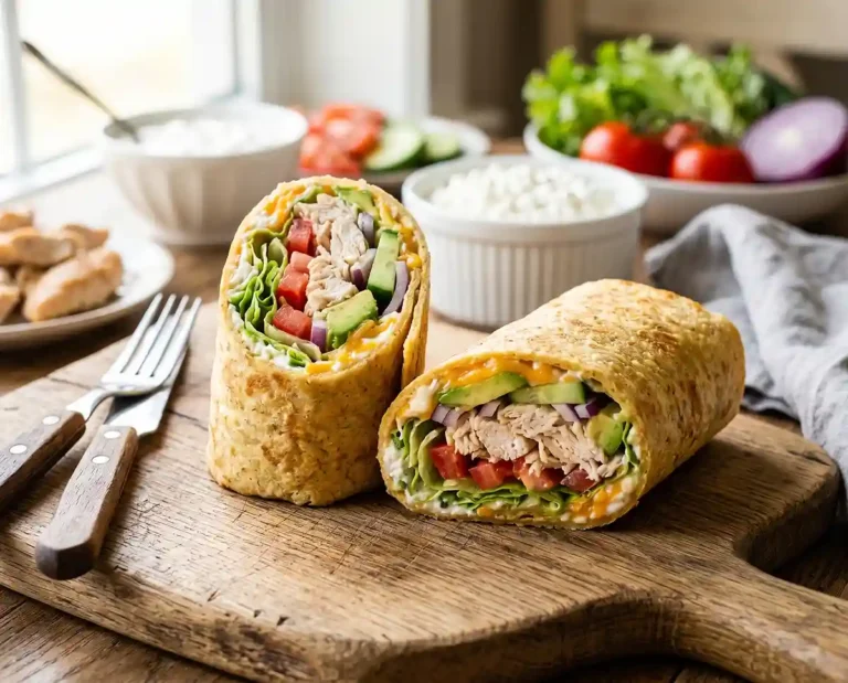 Cottage Cheese Chicken Wrap Recipe