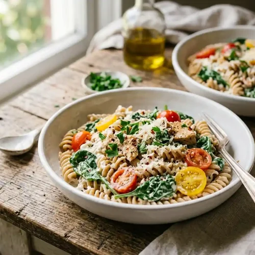 Cottage Cheese Protein Pasta Bowls