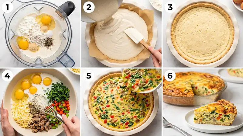 Easy Cottage Cheese Quiche Recipe
