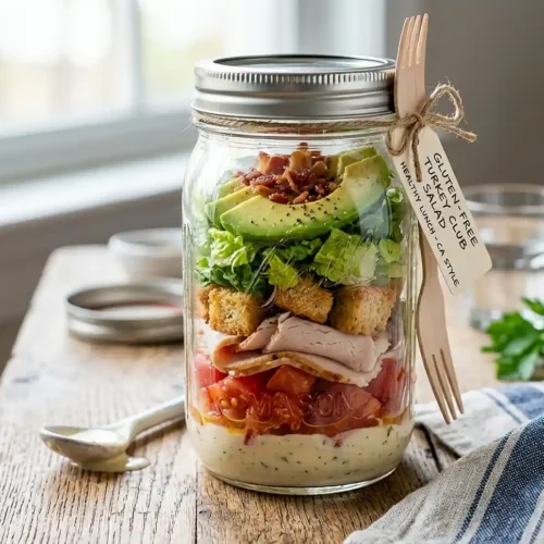 GF California Turkey Club Salad Jars