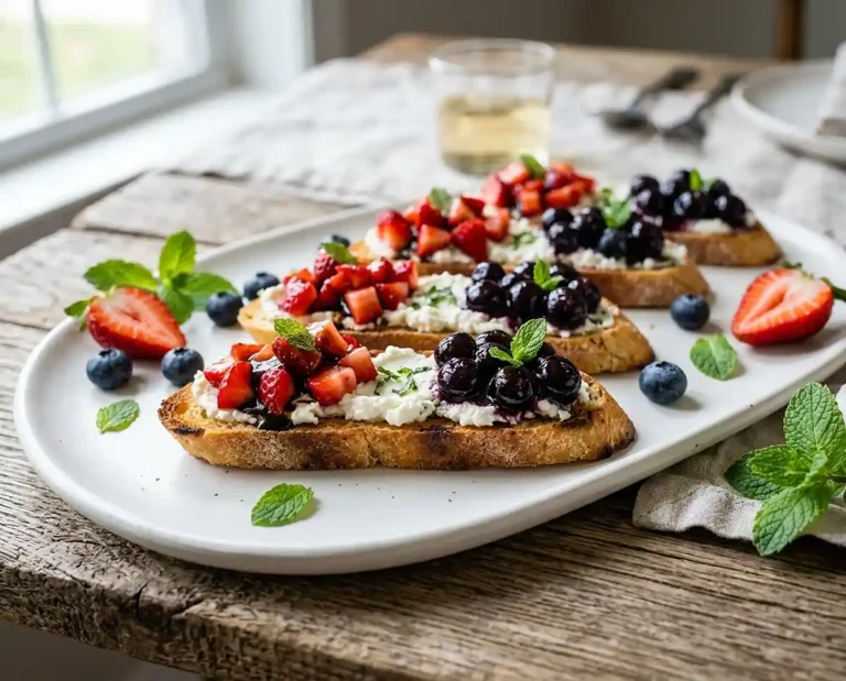 Gluten-Free Berry Goat Cheese Crostini