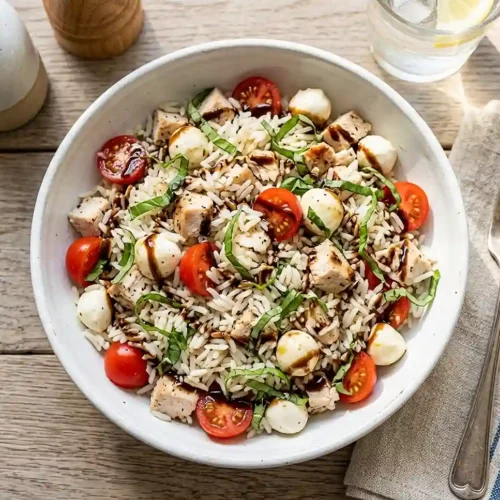 Gluten-Free Caprese Chicken Rice Salad 5 Gluten-Free Caprese Chicken Rice Salad