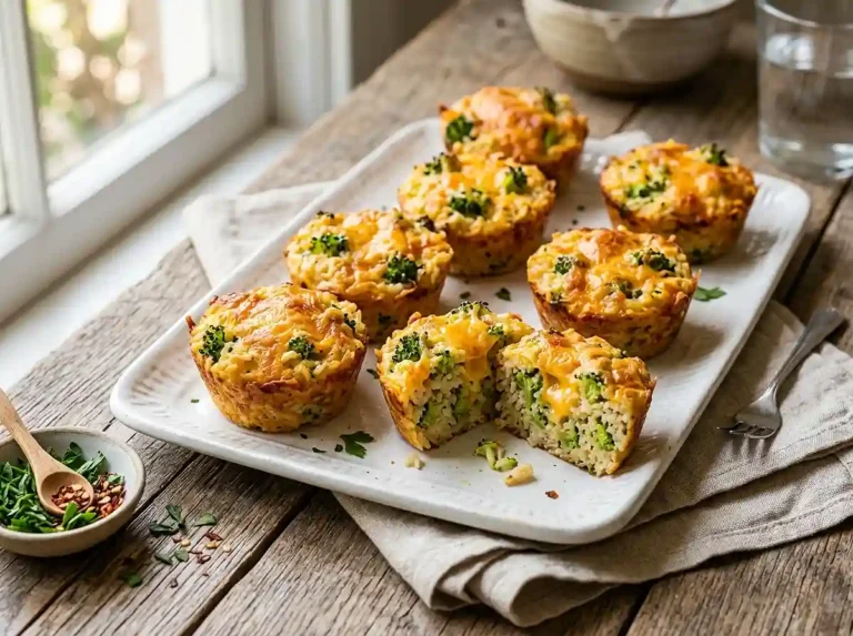 Gluten-Free Cheesy Broccoli Rice Cups