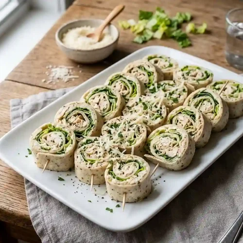 Gluten-Free Chicken Caesar Wrap Bites