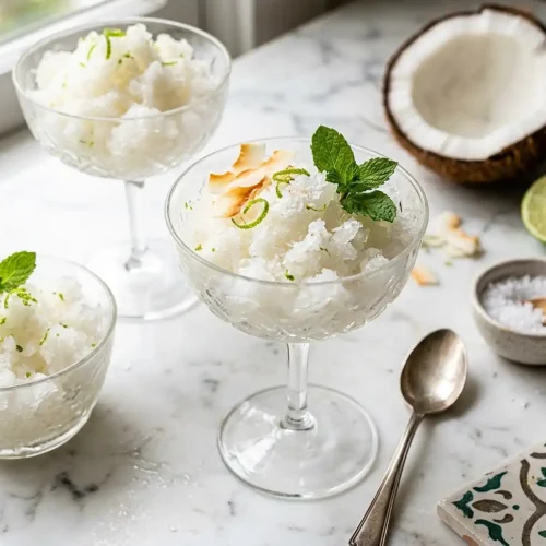 Gluten-Free Coconut Lime Granita 5 Gluten-Free Coconut Lime Granita