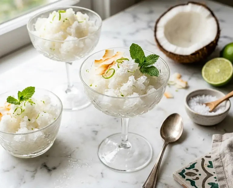 Gluten-Free Coconut Lime Granita