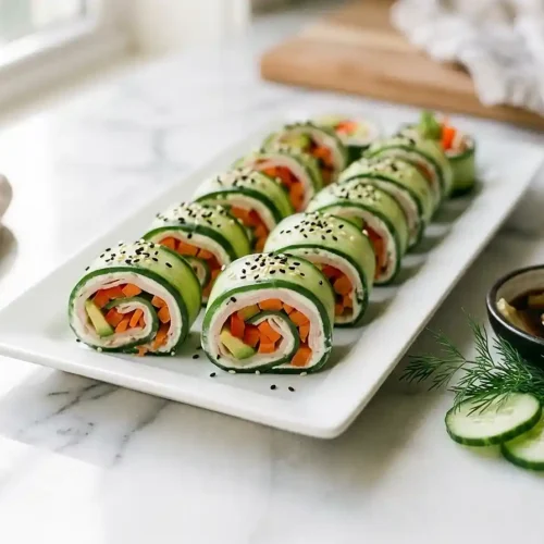 Gluten-Free Cucumber Turkey Sushi Rolls