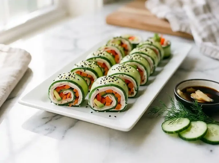 Gluten-Free Cucumber Turkey Sushi Rolls