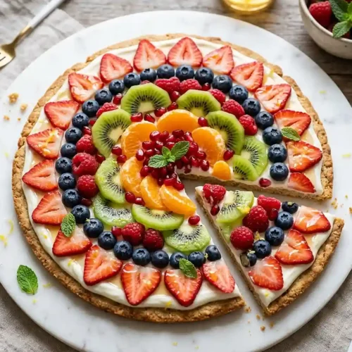 Gluten-Free Greek Yogurt Honey Fruit Pizza 5 Gluten-Free Greek Yogurt Honey Fruit Pizza