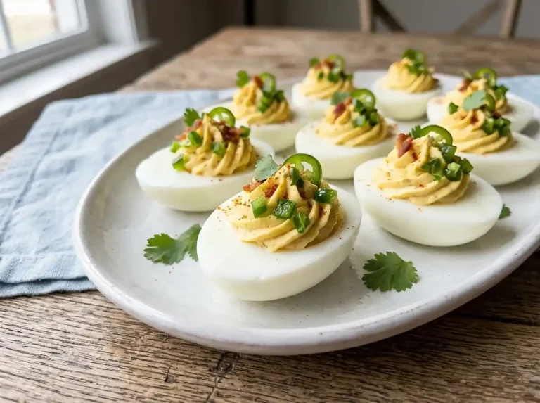 Gluten-Free Jalapeño Popper Deviled Eggs