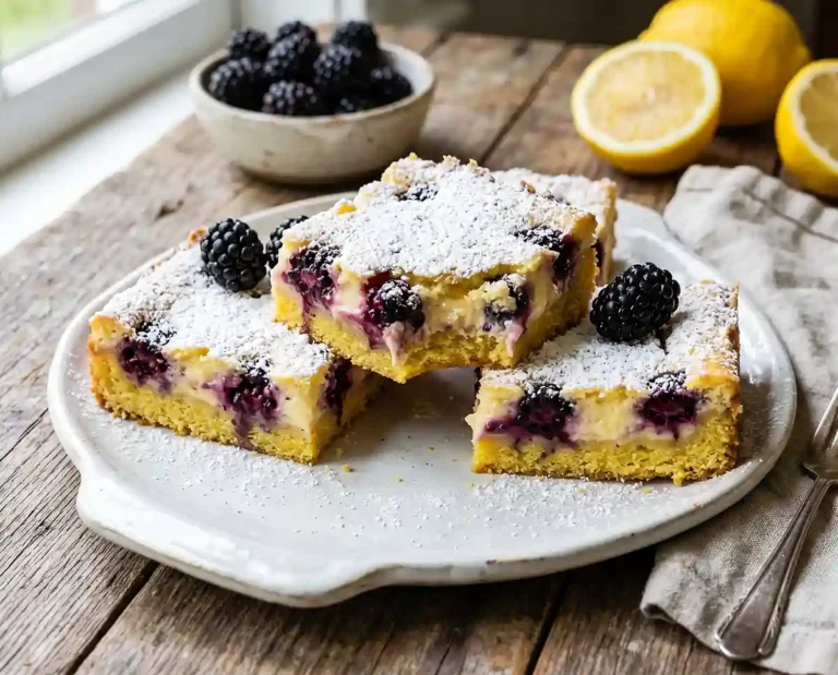 Gluten-Free Lemon Blackberry Ooey Gooey Bars