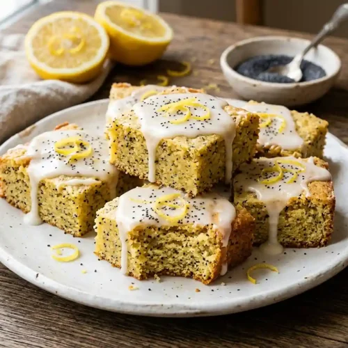 Gluten-Free Lemon Poppy Seed Cookie Bars