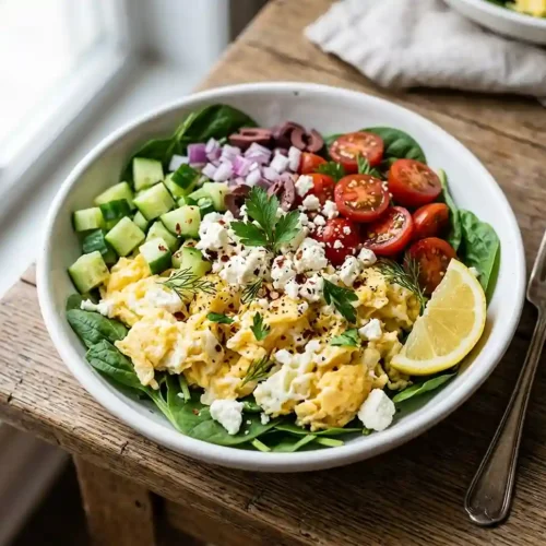 Gluten-Free Mediterranean Egg Scramble Bowl 5 Gluten-Free Mediterranean Egg Scramble Bowl
