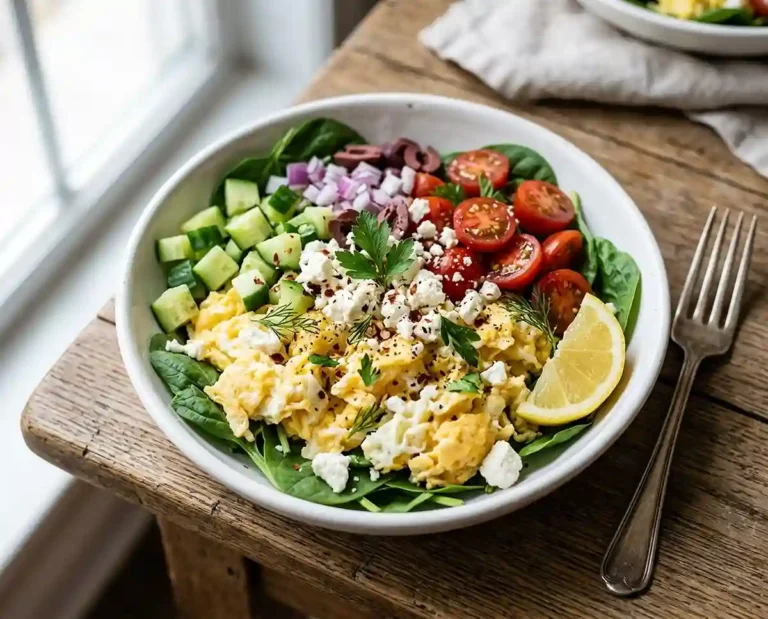 Gluten-Free Mediterranean Egg Scramble Bowl
