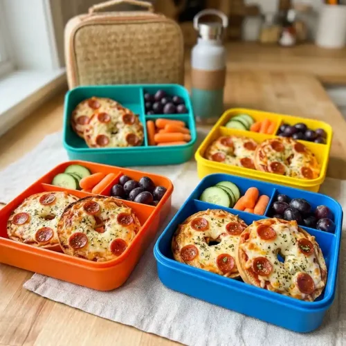 Gluten-Free Mini Bagel Lunchbox Pizzas