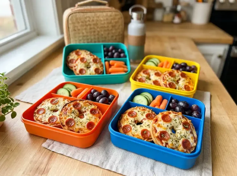 Gluten-Free Mini Bagel Lunchbox Pizzas