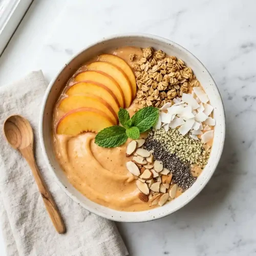 Gluten-Free Peach Ginger Smoothie Bowl 5 Gluten-Free Peach Ginger Smoothie Bowl