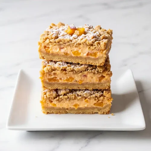Gluten-Free Peaches and Cream Crumb Bars