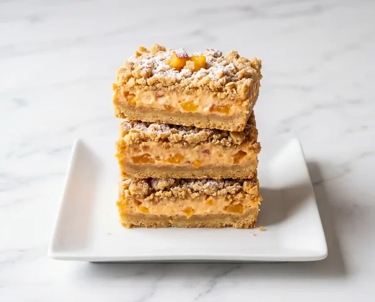 Gluten-Free Peaches and Cream Crumb Bars