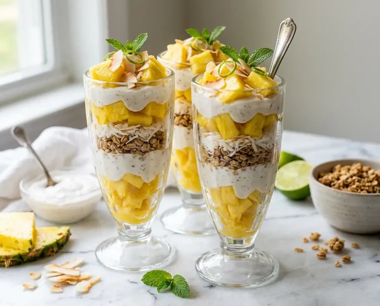 Gluten-Free Pineapple Coconut Cream Parfaits