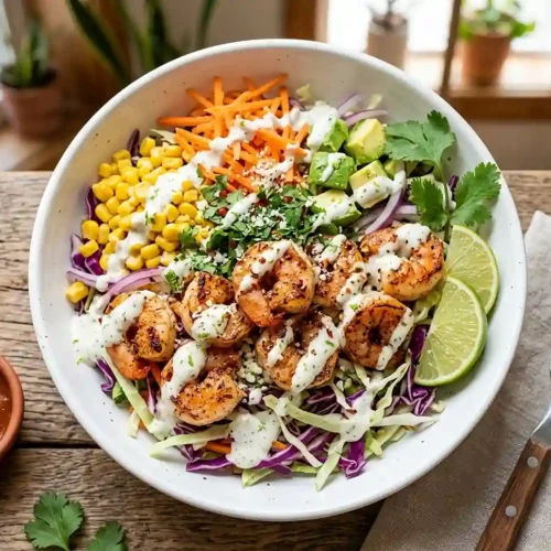 High-Protein Gluten-Free Shrimp Taco Slaw Bowls 5 Gluten-Free Shrimp Taco Slaw Bowls