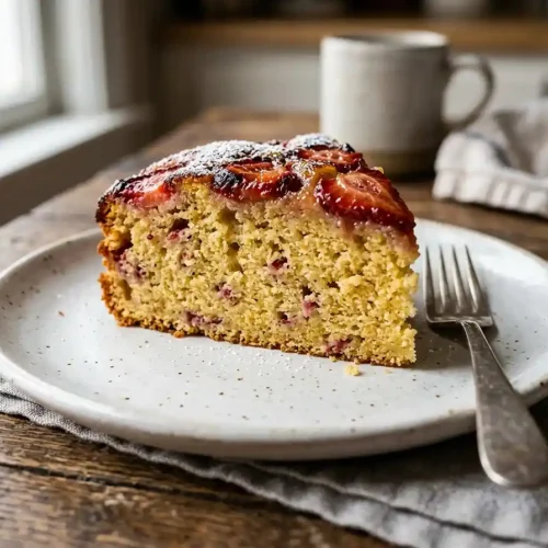 Gluten-Free Strawberry Cornmeal Cake 5 Gluten-Free Strawberry Cornmeal Cake