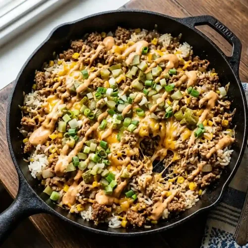 Gluten-Free Turkey Cheeseburger Rice Skillet 5 Gluten-Free Turkey Cheeseburger Rice Skillet