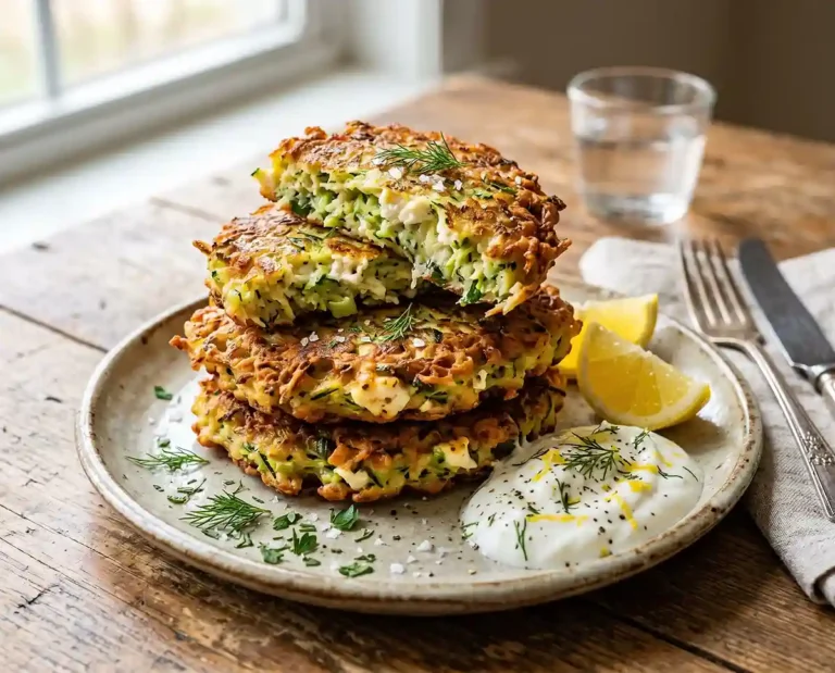 Gluten-Free Zucchini Feta Breakfast Fritters