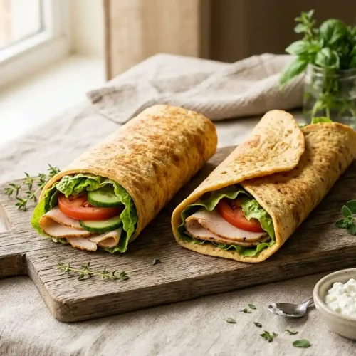 Gluten-Free cottage cheese bread wrap