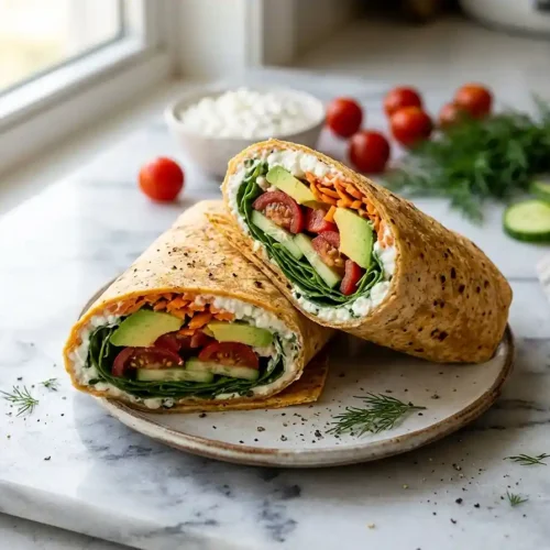 Gluten-Free cottage cheese tortilla wrap