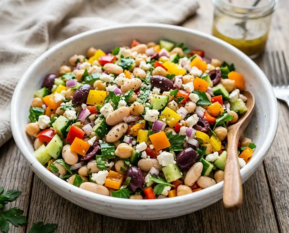 Gluten-Free greek dense bean salad