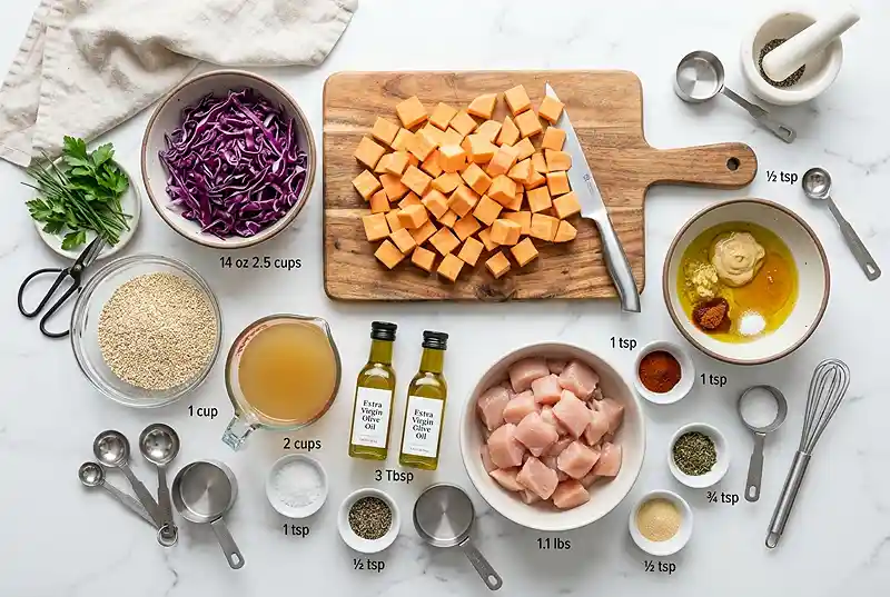 GF Honey Mustard Chicken Crunch Bowls 2 Gluten-Free honey mustard chicken bowl