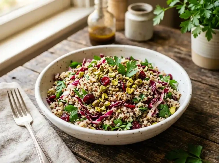 Gluten-Free quinoa pistachio cranberry salad​