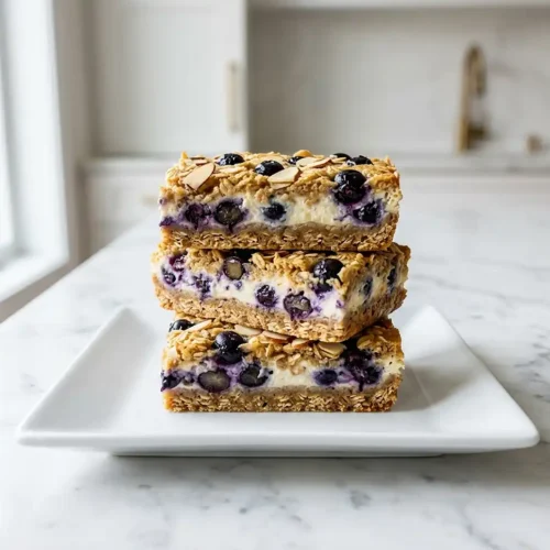 Greek Yogurt Blueberry Snack Bars