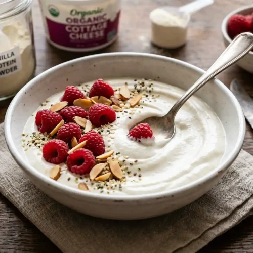 High Protein Cottage Cheese Breakfast Bowl