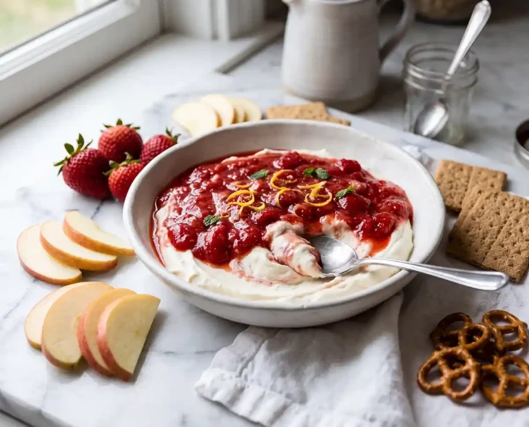High-Protein Strawberry Cheesecake Dip