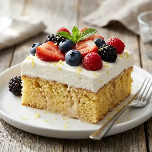 Mixed Berry Tres Leches Sheet Cake 5 Mixed Berry Tres Leches Sheet Cake