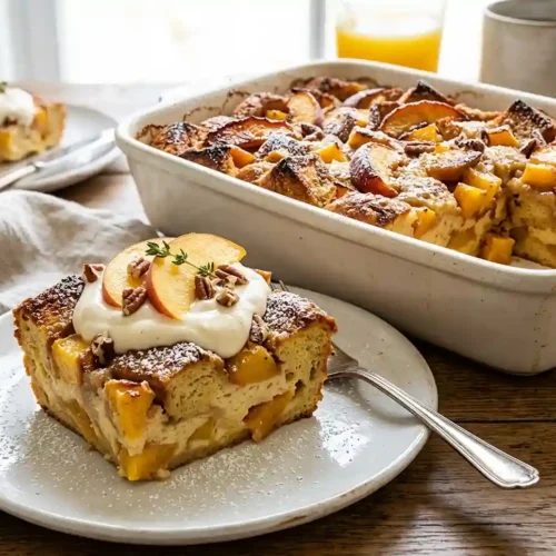 Peaches and Cream French Toast Bake 5 Peaches and Cream French Toast Bake