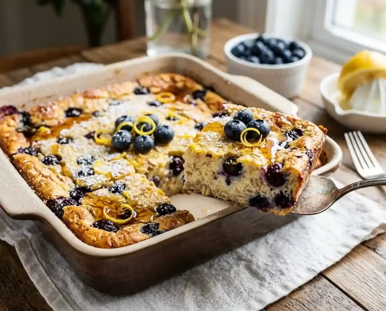 Blueberry Lemon Ricotta Breakfast Bake