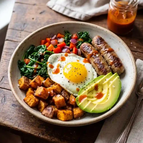 Sausage Sweet Potato Breakfast Bowls