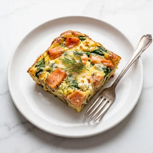 Smoked Salmon Dill Brunch Casserole