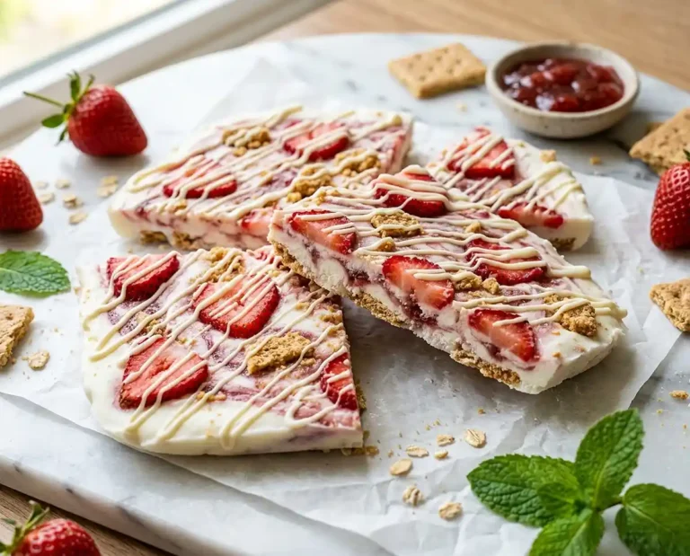 Strawberry Shortcake Yogurt Bark Breakfast
