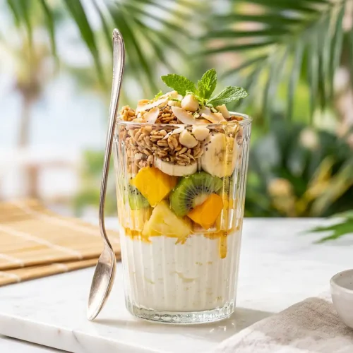 Tropical Cottage Cheese Breakfast Sundae