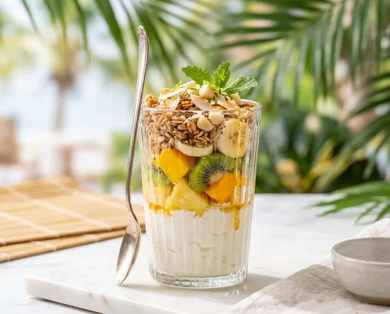 Tropical Cottage Cheese Breakfast Sundae