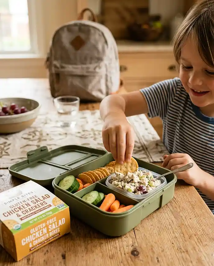 Gluten-Free Chicken Salad Cracker Boxes 4 back to school lunch ideas